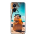 Дизайнерский силиконовый чехол для Vivo T1 Капибара