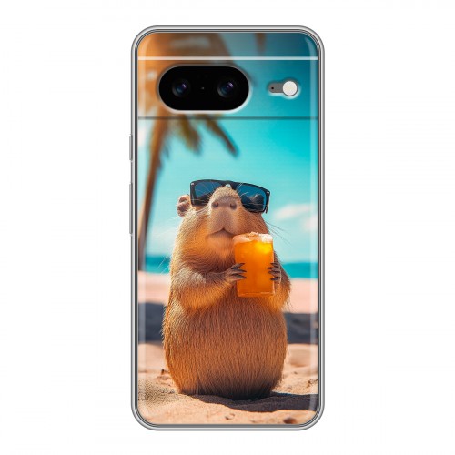 Дизайнерский силиконовый чехол для Google Pixel 8 Капибара