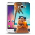 Дизайнерский пластиковый чехол для LG L60 Капибара