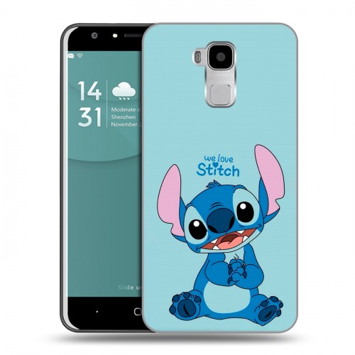 Дизайнерский пластиковый чехол для Doogee Y6 Лило и Стич