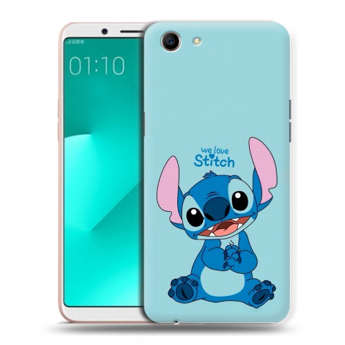 Дизайнерский пластиковый чехол для OPPO A83 Лило и Стич
