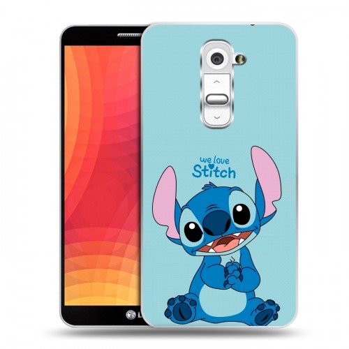 Дизайнерский пластиковый чехол для LG Optimus G2 Лило и Стич