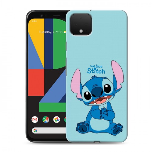 Дизайнерский пластиковый чехол для Google Pixel 4 Лило и Стич