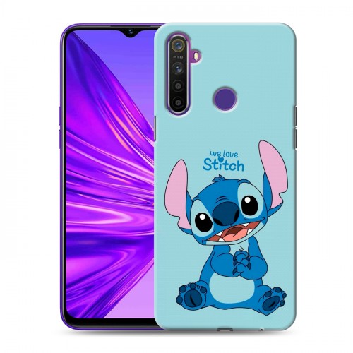 Дизайнерский силиконовый чехол для Realme 5 Лило и Стич