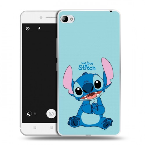 Дизайнерский пластиковый чехол для Lenovo S90 Лило и Стич