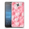 Дизайнерский пластиковый чехол для Microsoft Lumia 950 Сердечки