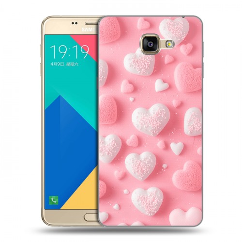Дизайнерский силиконовый чехол для Samsung Galaxy A9 Сердечки