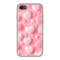 Дизайнерский силиконовый чехол для Iphone 7 Сердечки