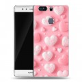Дизайнерский пластиковый чехол для Huawei P9 Plus Сердечки
