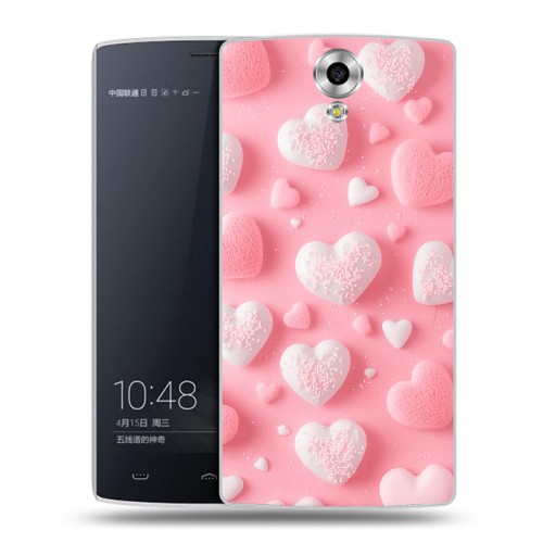 Дизайнерский силиконовый чехол для Homtom HT7 Сердечки