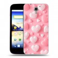 Дизайнерский пластиковый чехол для ZTE Blade A510 Сердечки