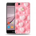 Дизайнерский силиконовый с усиленными углами чехол для Huawei Nova Сердечки