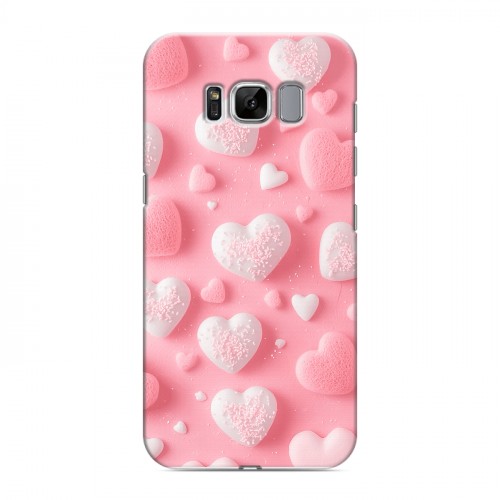 Дизайнерский силиконовый чехол для Samsung Galaxy S8 Сердечки