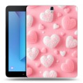 Дизайнерский силиконовый чехол для Samsung Galaxy Tab S3 Сердечки