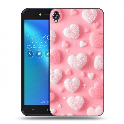 Дизайнерский силиконовый чехол для Asus ZenFone Live Сердечки