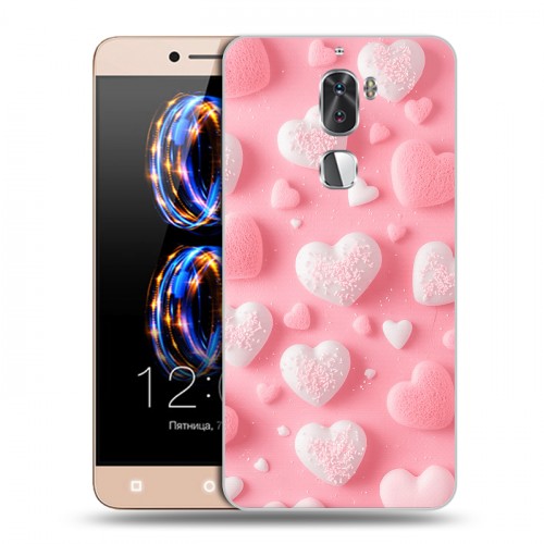 Дизайнерский пластиковый чехол для LeRee Le3 Сердечки