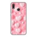 Дизайнерский силиконовый чехол для Huawei P20 Lite Сердечки