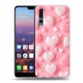 Дизайнерский силиконовый с усиленными углами чехол для Huawei P20 Pro Сердечки