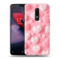 Дизайнерский пластиковый чехол для OnePlus 6 Сердечки