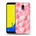 Дизайнерский пластиковый чехол для Samsung Galaxy J6 Сердечки