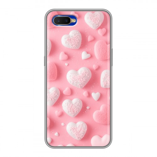 Дизайнерский силиконовый чехол для OPPO RX17 Neo Сердечки