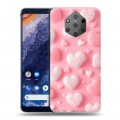 Дизайнерский пластиковый чехол для Nokia 9 PureView Сердечки