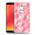 Дизайнерский пластиковый чехол для LG Optimus G2 Сердечки