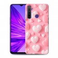 Дизайнерский силиконовый чехол для Realme 5 Сердечки