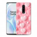 Дизайнерский пластиковый чехол для OnePlus 8 Сердечки