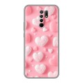 Дизайнерский силиконовый чехол для Xiaomi RedMi 9 Сердечки