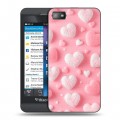 Дизайнерский пластиковый чехол для BlackBerry Z10 Сердечки