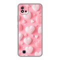 Дизайнерский силиконовый чехол для Realme C20 Сердечки