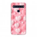 Дизайнерский пластиковый чехол для TCL 10L Сердечки