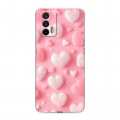 Дизайнерский силиконовый чехол для Realme GT Сердечки
