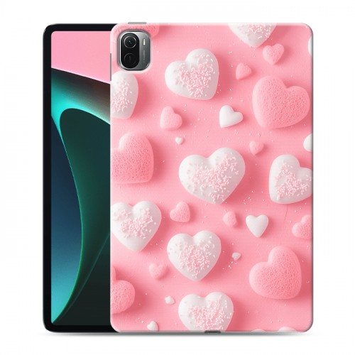 Дизайнерский силиконовый чехол для Xiaomi Pad 5 Сердечки