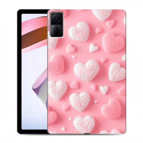 Дизайнерский силиконовый чехол для Xiaomi RedMi Pad Сердечки