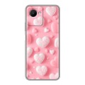 Дизайнерский силиконовый чехол для Realme C30s Сердечки