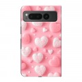 Дизайнерский пластиковый чехол для Google Pixel Fold Сердечки