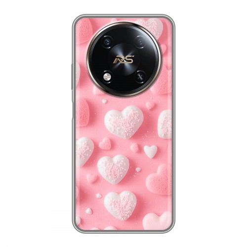 Дизайнерский силиконовый чехол для Itel RS4 Сердечки
