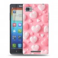 Дизайнерский пластиковый чехол для Lenovo Vibe Z Сердечки