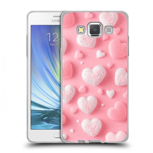 Дизайнерский пластиковый чехол для Samsung Galaxy A5 Сердечки