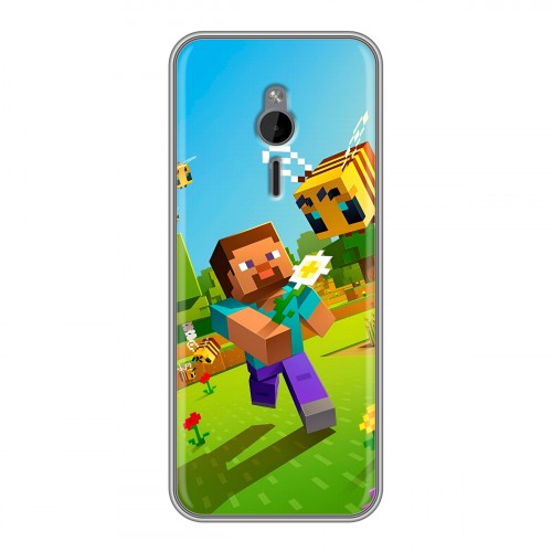 Дизайнерский силиконовый чехол для Nokia 230 Майнкрафт Minecraft