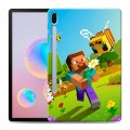 Дизайнерский силиконовый чехол для Samsung Galaxy Tab S6 Майнкрафт Minecraft