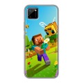 Дизайнерский силиконовый чехол для Realme C11 Майнкрафт Minecraft