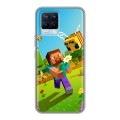 Дизайнерский силиконовый чехол для Realme 8 Майнкрафт Minecraft