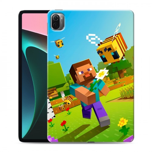 Дизайнерский силиконовый чехол для Xiaomi Pad 5 Майнкрафт Minecraft