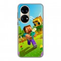 Дизайнерский силиконовый чехол для Huawei P50 Pro Майнкрафт Minecraft