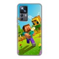 Дизайнерский силиконовый чехол для Xiaomi 12T Майнкрафт Minecraft
