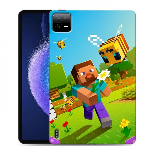 Дизайнерский силиконовый чехол для Xiaomi Pad 6 Майнкрафт Minecraft