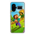 Дизайнерский силиконовый чехол для Realme GT5 Майнкрафт Minecraft